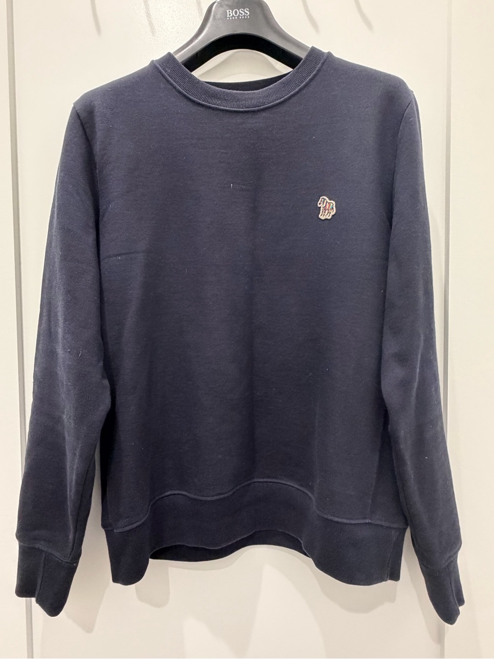 Paul Smith Zebra Logo Crew Neck Sweatshirt| Medium 100% organic cotton